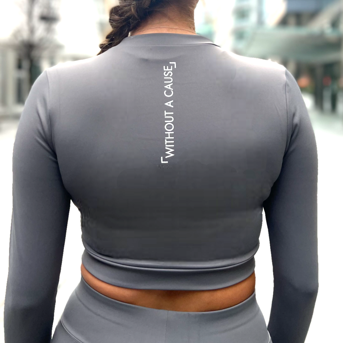 Cropped Long Sleeve Gym Top